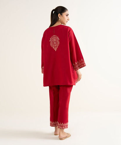 Embroidered Khaddar Shirt