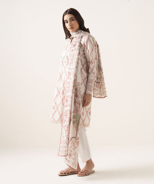3 Piece - Printed Lawn Suit
