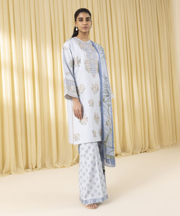 3 Piece - Embroidered Lawn Suit (Unstitched)