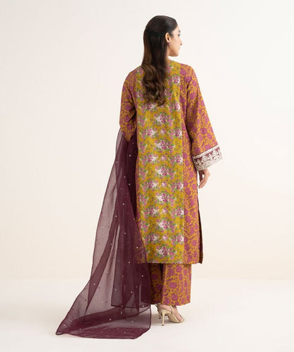 3 Piece - Embroidered Viscose Suit