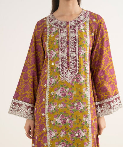 3 Piece - Embroidered Viscose Suit