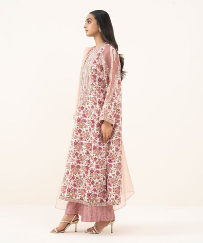 3 Piece - Embroidered Viscose Suit