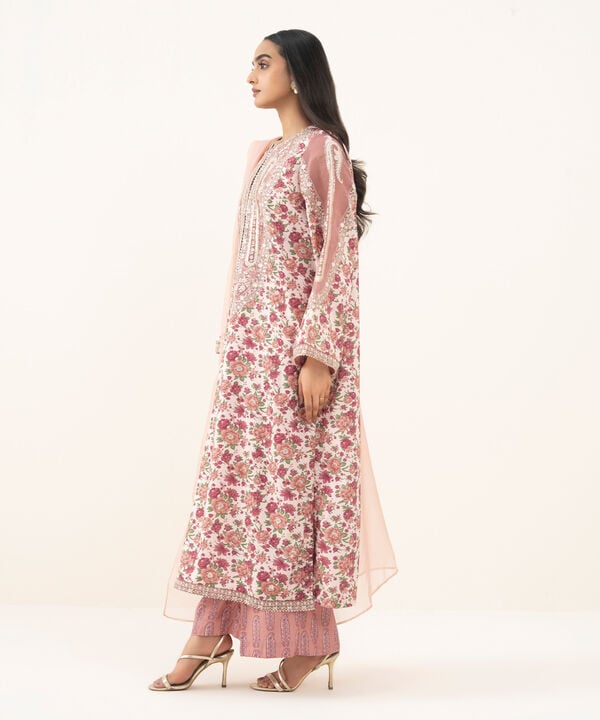 3 Piece - Embroidered Viscose Suit