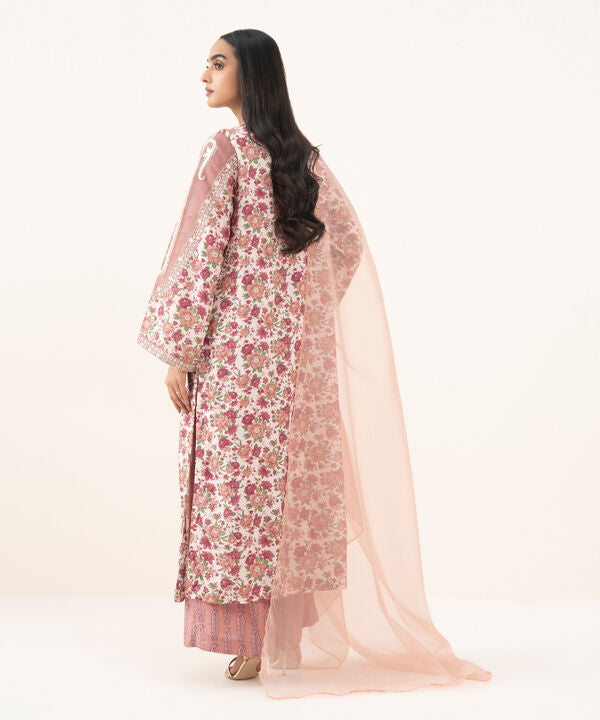 3 Piece - Embroidered Viscose Suit