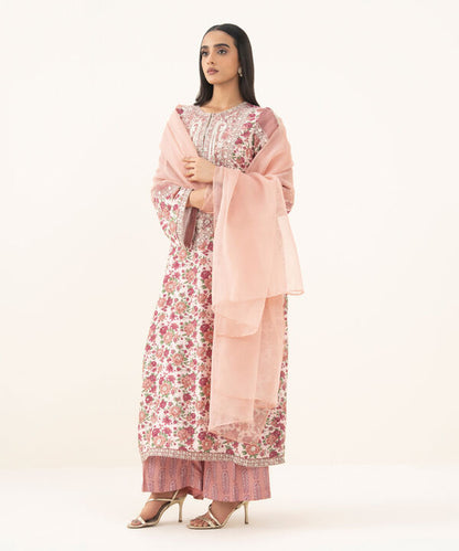 3 Piece - Embroidered Viscose Suit
