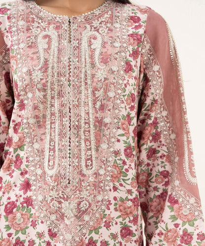 3 Piece - Embroidered Viscose Suit
