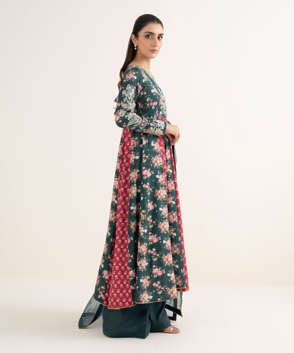 3 Piece - Embroidered Viscose Suit