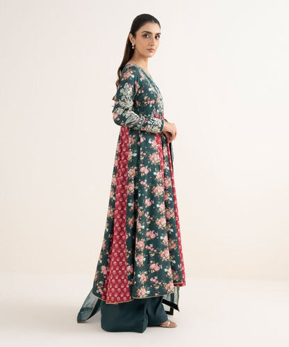 3 Piece - Embroidered Viscose Suit