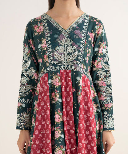 3 Piece - Embroidered Viscose Suit