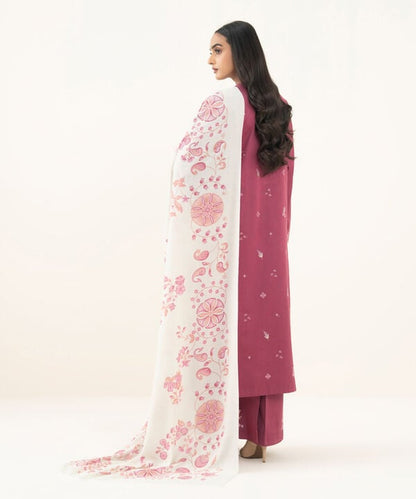 3 Piece - Embroidered Zari Khaddar Suit