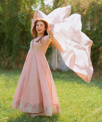 3 Piece - Embroidered Jacquard Suit (Stitched)