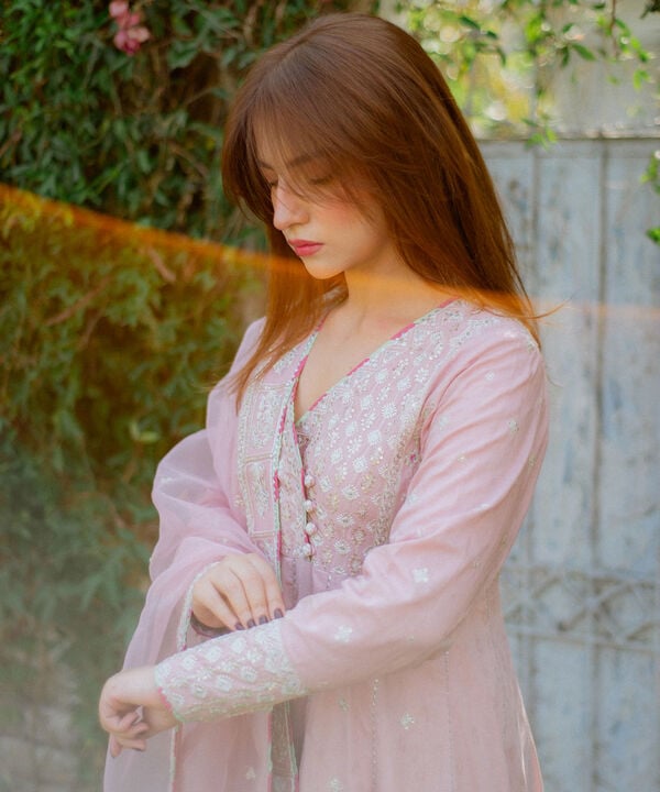 3 Piece - Embroidered Jacquard Suit (Stitched)