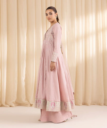 3 Piece - Embroidered Jacquard Suit (Stitched)