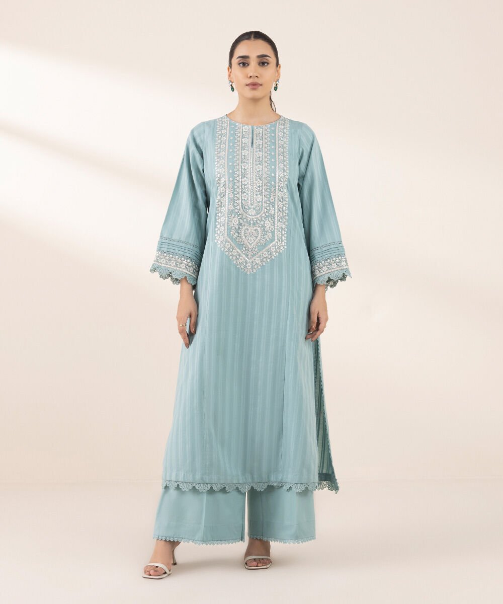 Embroidered Dobby Shirt