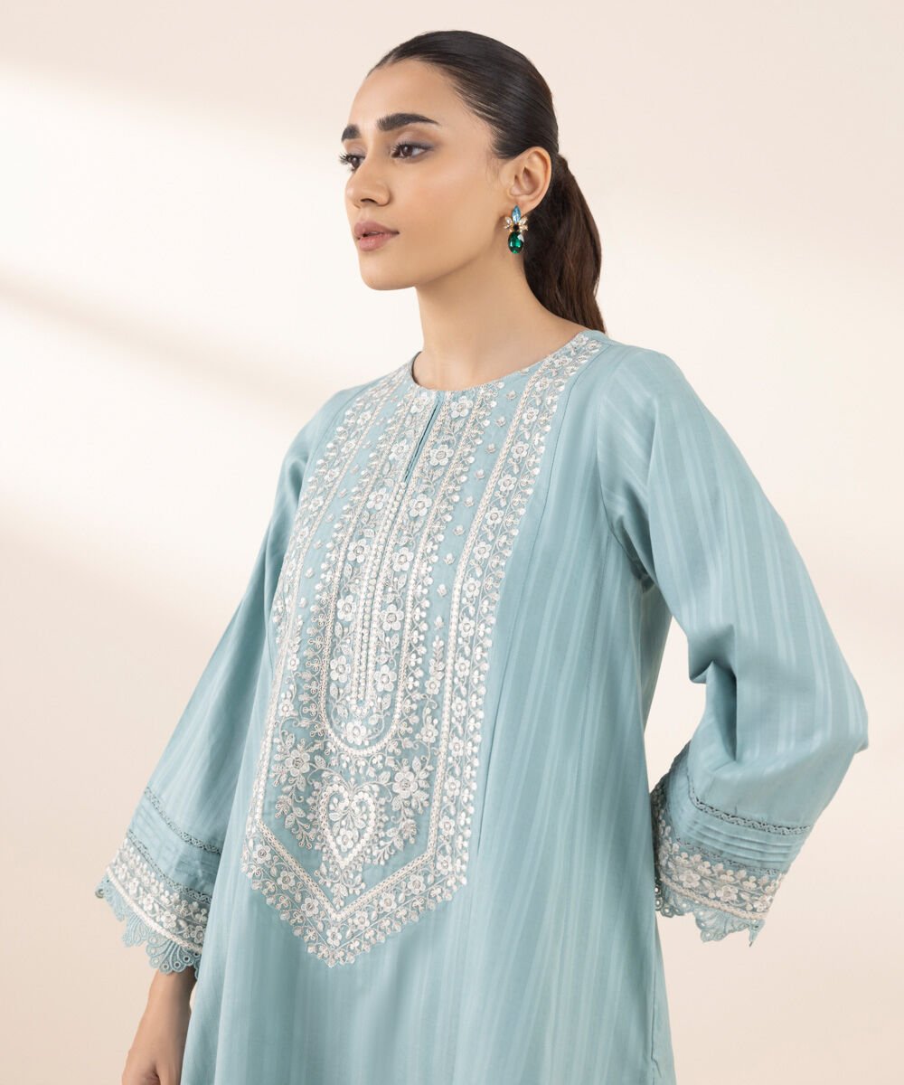 Embroidered Dobby Shirt