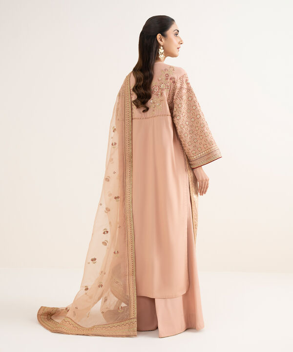 3 Piece - Embroidered Viscose Suit