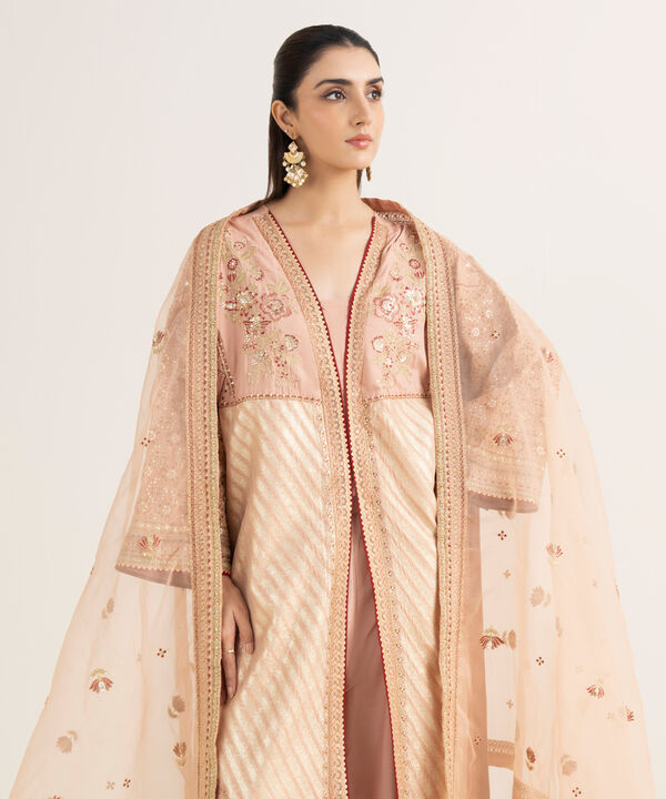 3 Piece - Embroidered Viscose Suit