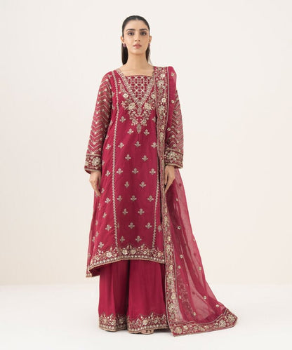 3 Piece - Embroidered Karandi Suit