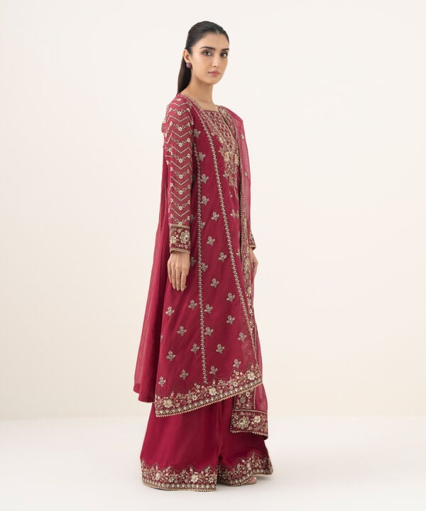 3 Piece - Embroidered Karandi Suit