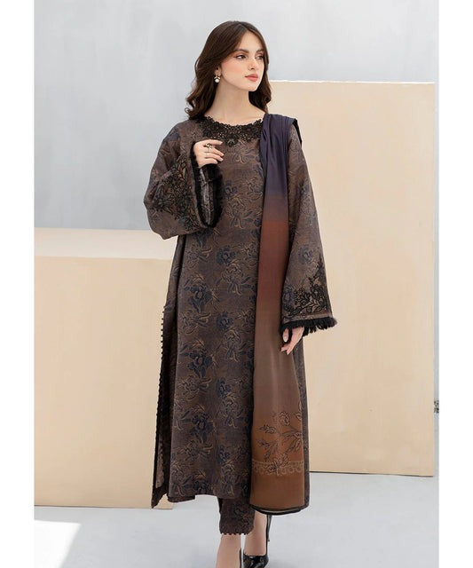 KARANDI 3PC PRINTED SHIRT WITH KARANDI PRINTED DUAPTTA AND TROUSER-804