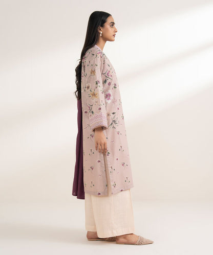 3 Piece - Embroidered Crosshatch Suit