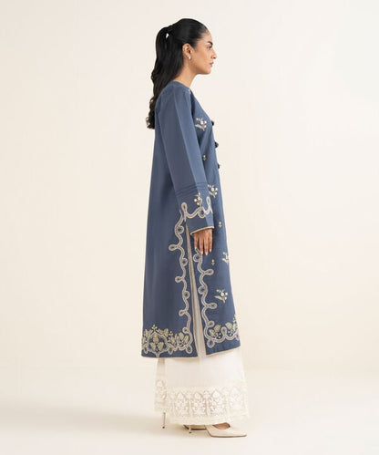 Embroidered Light Khaddar Shirt