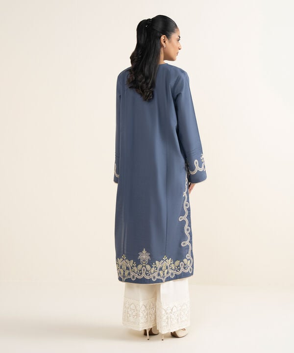 Embroidered Light Khaddar Shirt