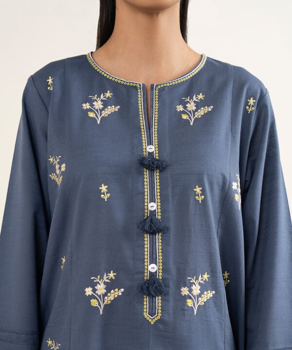 Embroidered Light Khaddar Shirt