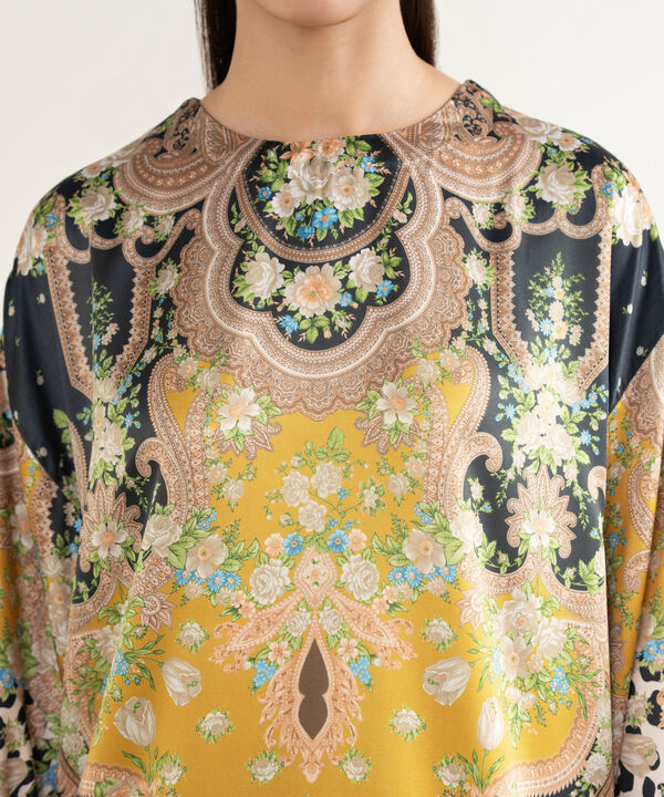 2 Piece - Printed Silk Suit