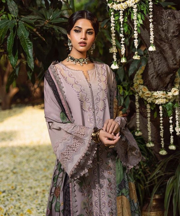 3 Piece - Embroidered Lawn Suit (Unstitched)