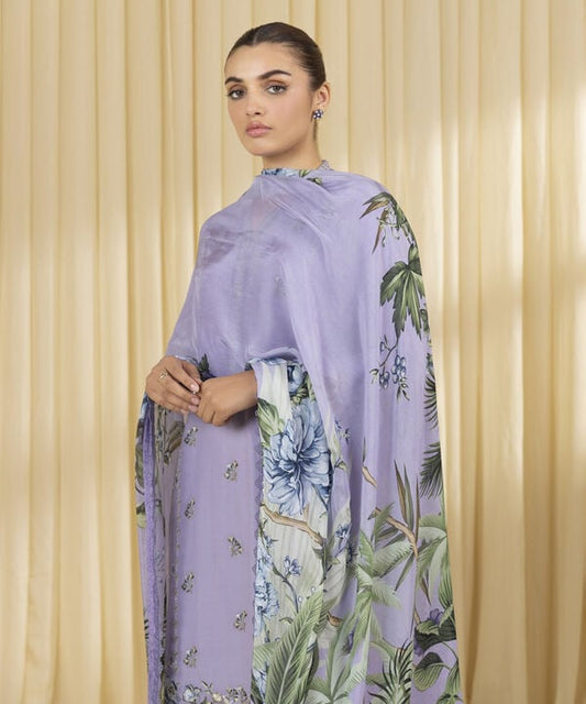 3 Piece - Embroidered Lawn Suit (Unstitched)