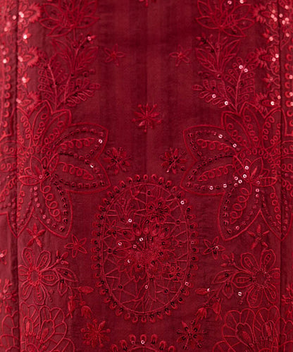 3 Piece - Embroidered Dobby Suit (Unstitched)