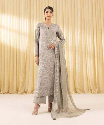 3 Piece - Embroidered Lawn Suit (Unstitched)