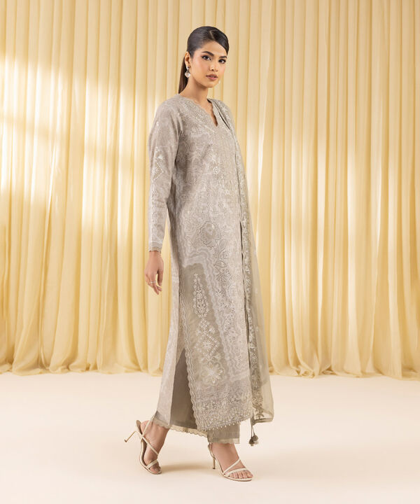 3 Piece - Embroidered Lawn Suit (Unstitched)