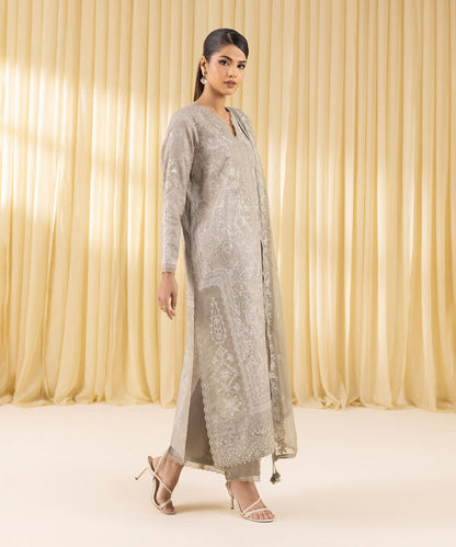 3 Piece - Embroidered Lawn Suit (Unstitched)
