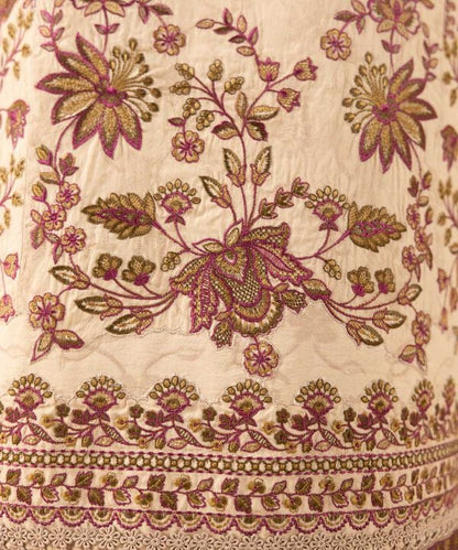 3 Piece - Embroidered Cotton Jacquard Suit (Unstitched)