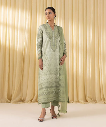 3 Piece - Embroidered Lawn Suit (Unstitched)