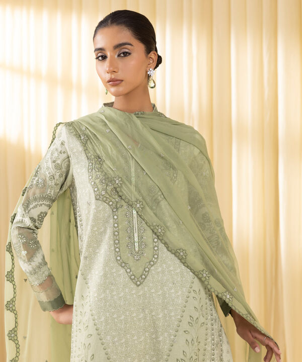 3 Piece - Embroidered Lawn Suit (Unstitched)