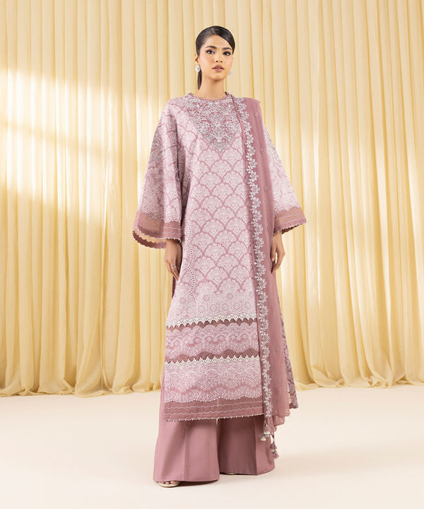 3 Piece - Embroidered Lawn Suit (Unstitched)