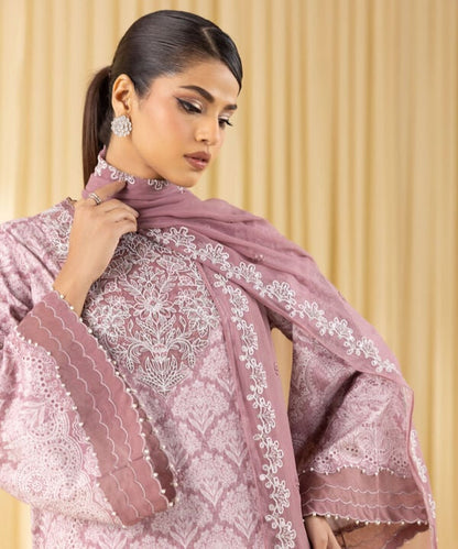 3 Piece - Embroidered Lawn Suit (Unstitched)