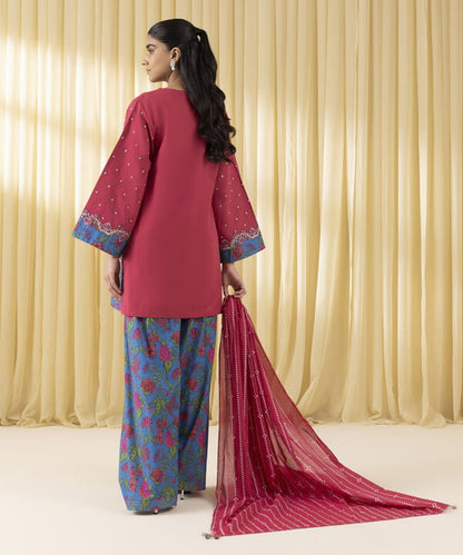 3 Piece - Embroidered Lawn Suit (Unstitched)