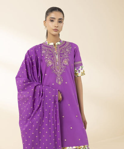 3 Piece - Embroidered Lawn Suit (Unstitched)