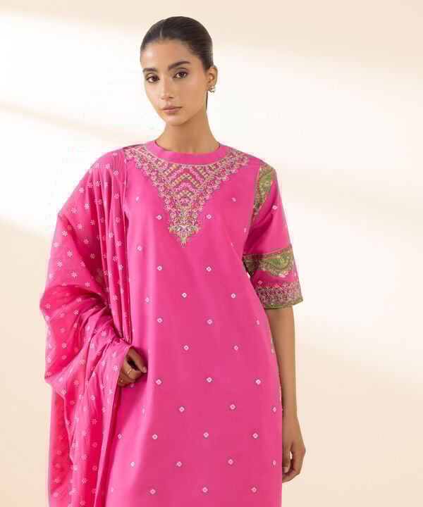 3 Piece - Embroidered Lawn Suit (Unstitched)