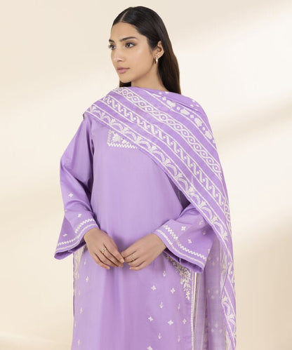 3 Piece - Embroidered Lawn Suit (Unstitched)