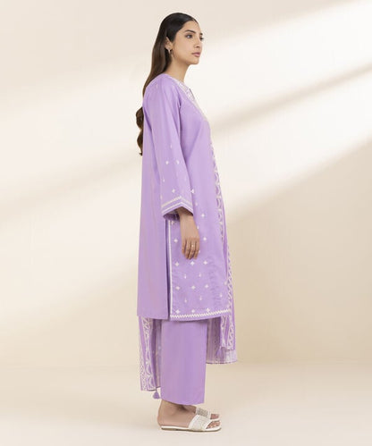 3 Piece - Embroidered Lawn Suit (Unstitched)