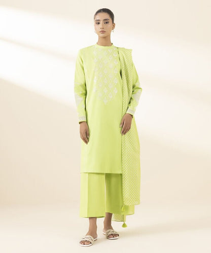 3 Piece - Embroidered Lawn Suit (Unstitched)
