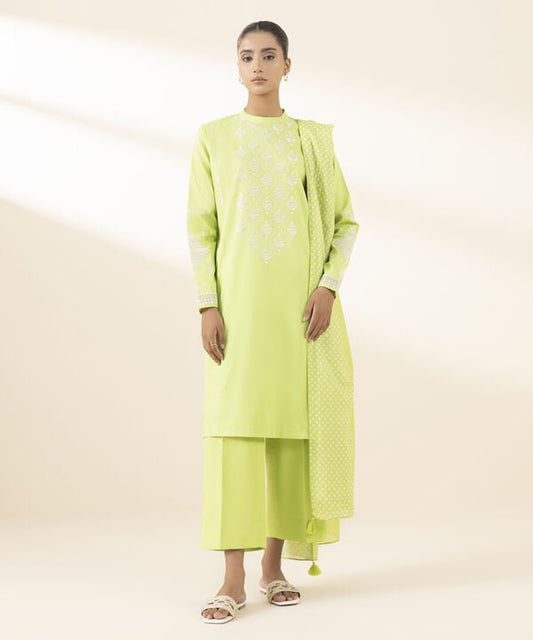 3 Piece - Embroidered Lawn Suit (Unstitched)