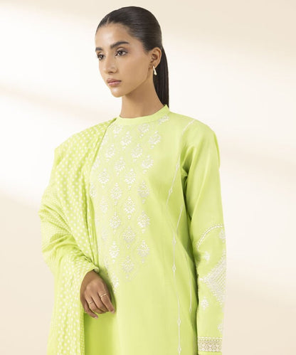 3 Piece - Embroidered Lawn Suit (Unstitched)