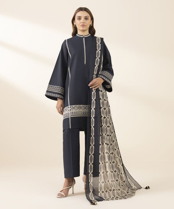 3 Piece - Embroidered Lawn Suit (Unstitched)