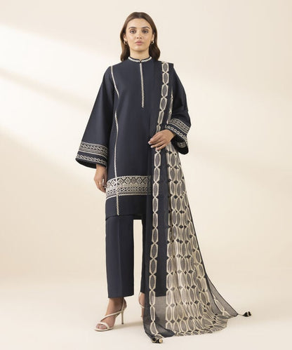 3 Piece - Embroidered Lawn Suit (Unstitched)